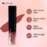 Ra Womanstory Comfy Silk Non Transfer 12H Liquid Matte Lipstick - 31 Sleepover Pout